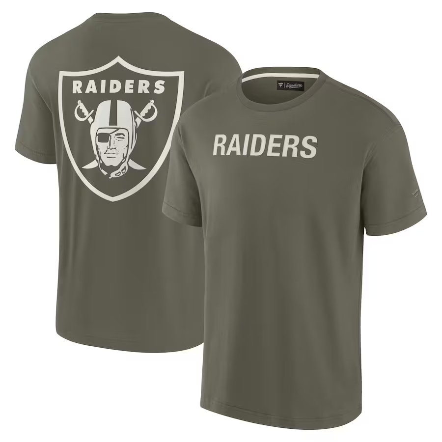 Men's Las Vegas Raiders Olive Elements Super Soft T-Shirt